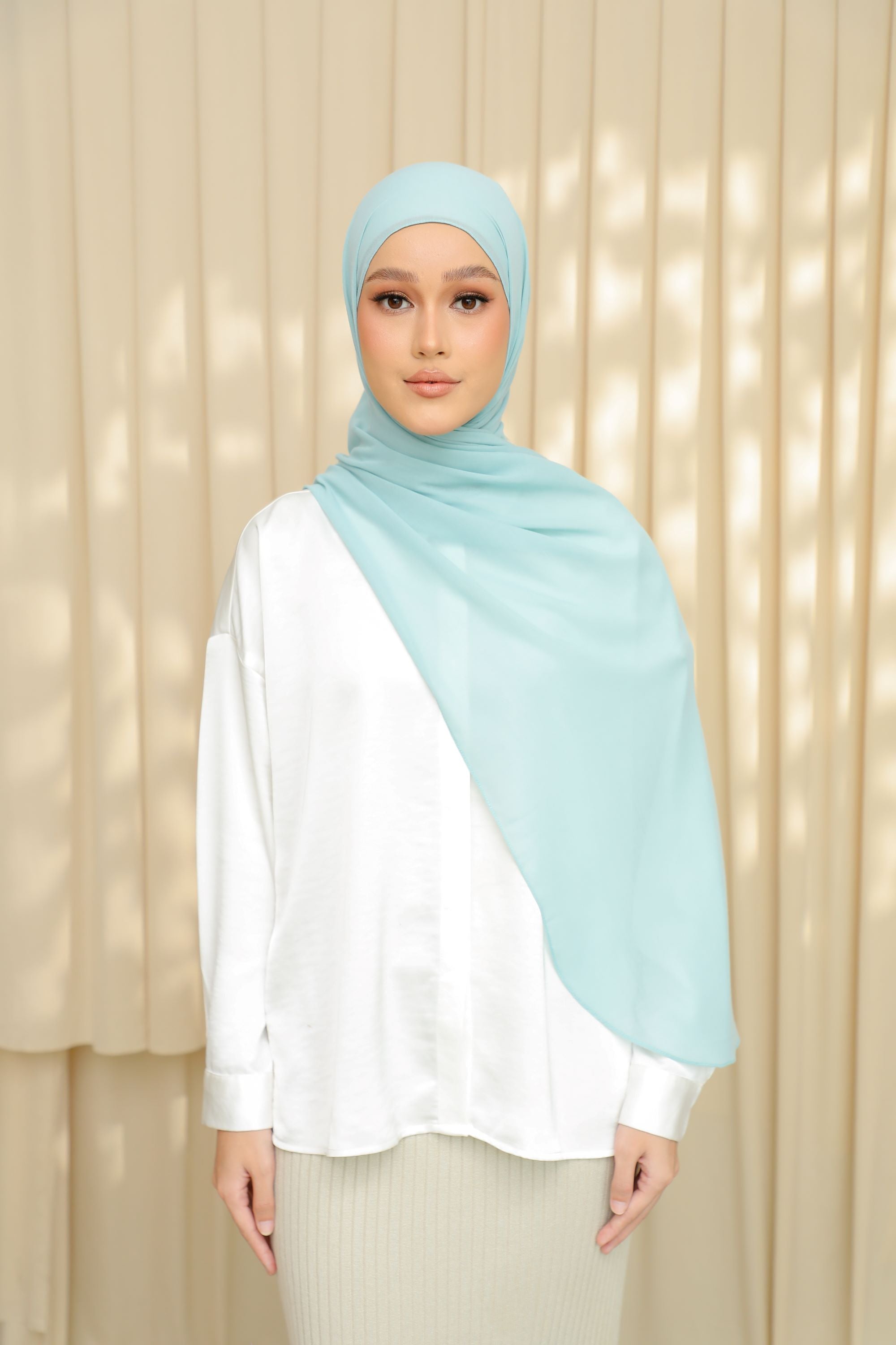 Airylite Cotton Shawl - DRIZZLE