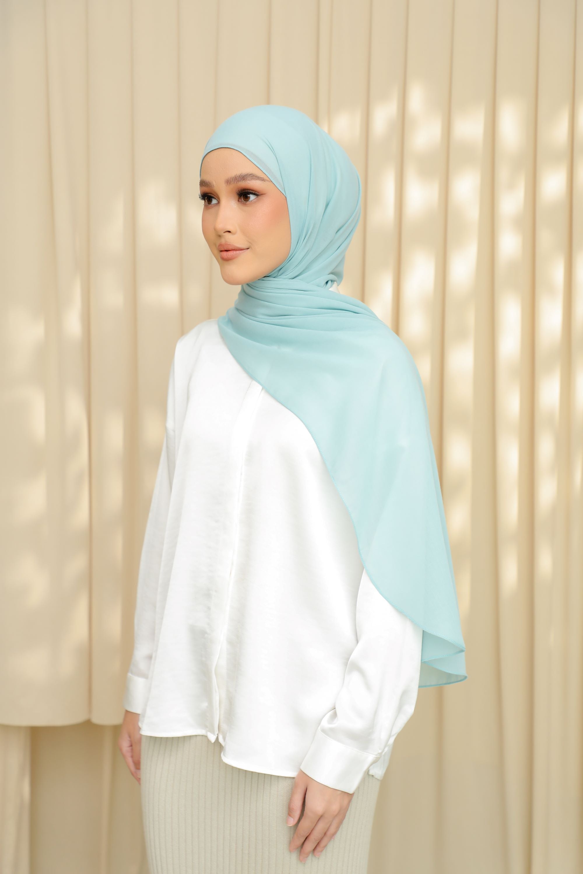 Airylite Cotton Shawl - DRIZZLE
