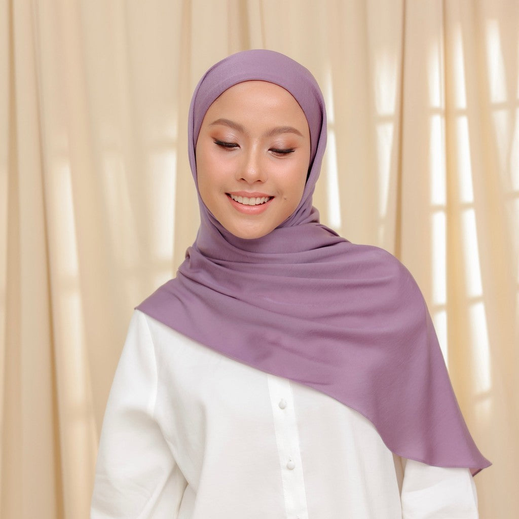 Petal Grace Easy Hijab - JAPANESE VIOLET