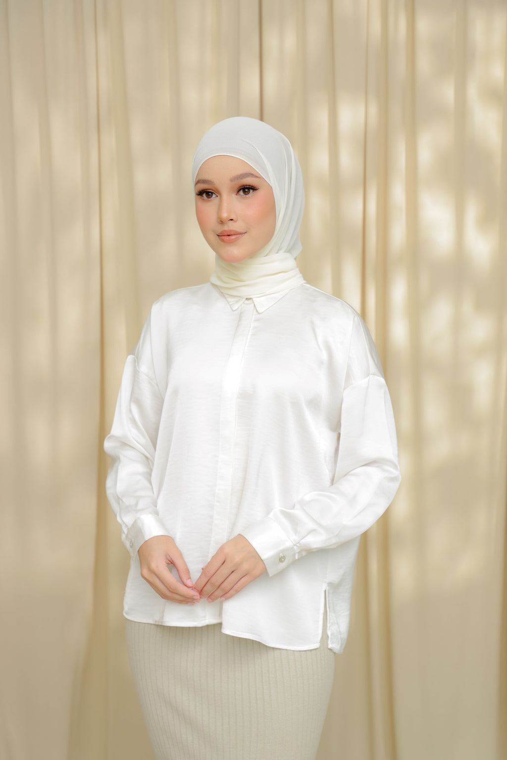 Hoodlite Shawl - Crema