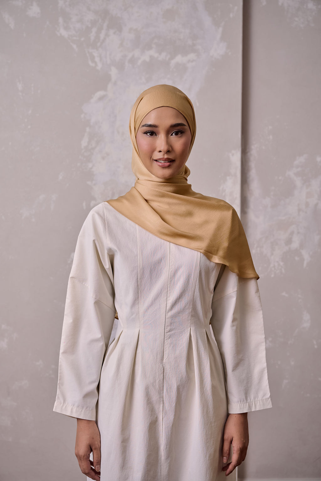 Petal Grace Easy Hijab - GOLD COAST