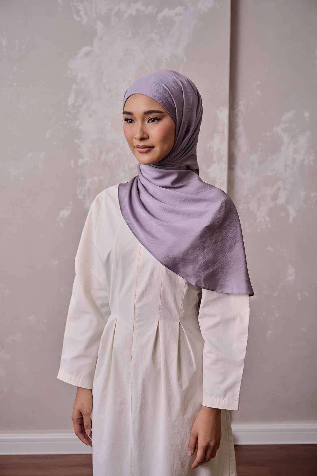 Petal Grace Easy Hijab - GRAPHITE