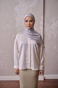 Petal Grace Easy Hijab - QUICKSILVER