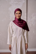Petal Grace Easy Hijab - RED CHAI