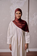Petal Grace Easy Hijab - RUSSET