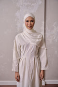 Petal Grace Easy Hijab - SIMPLY WHITE